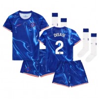 Chelsea Axel Disasi #2 Domáci Detský futbalový dres 2024-25 Krátky Rukáv (+ trenírky)